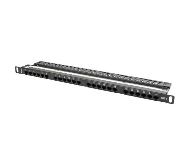 LANBERG Patch Panel 24 czarny PPU6-0024-B - 457362 - zdjęcie 4